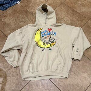 loney ghost mr. lonely cream hoodie